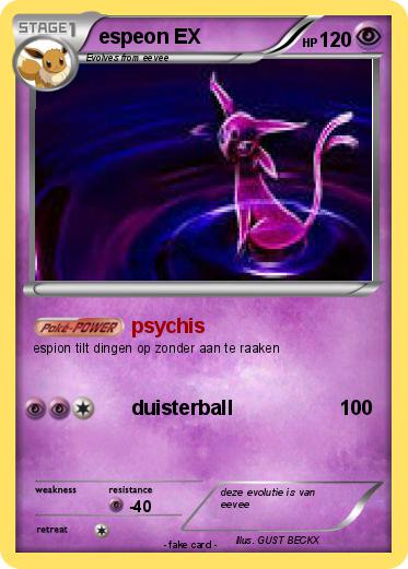 Pokemon espeon EX