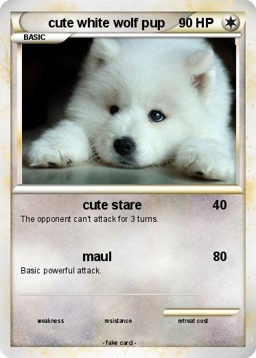 Pokemon cute white wolf pup