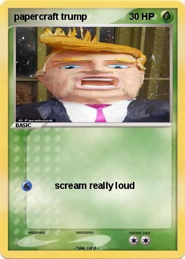 Pokemon papercraft trump