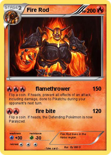 Pokemon Fire Rod