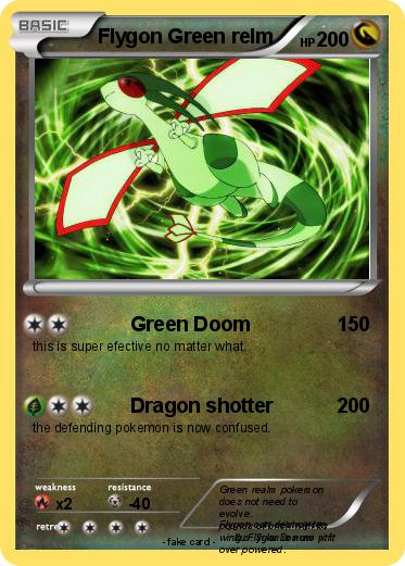 Pokemon Flygon Green relm