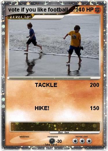 Pokemon vote if you like football