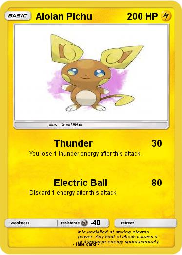 Pokemon Alolan Pichu
