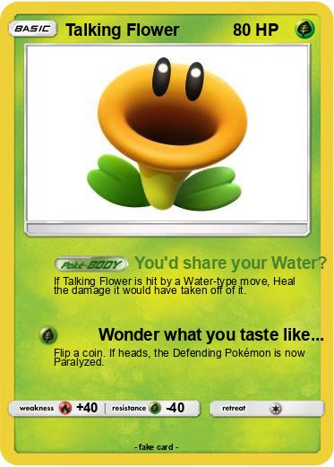 Pokemon Talking Flower