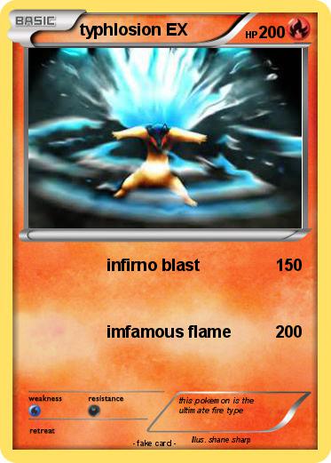 Pokemon typhlosion EX