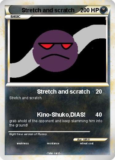 Pokemon Stretch and scratch