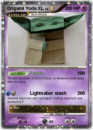 Pokemon Origami Yoda XL