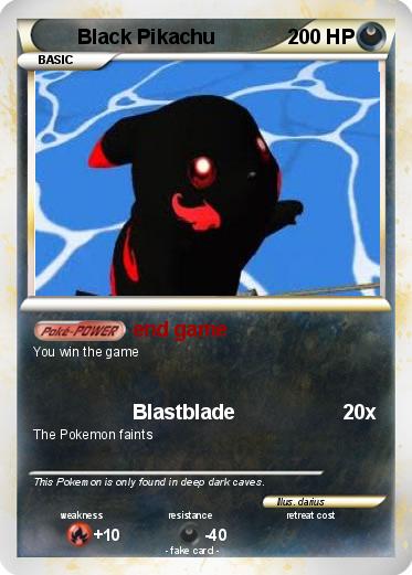 Pokemon Black Pikachu