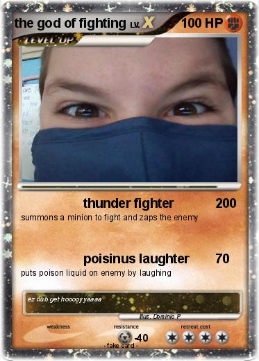 Pokemon the god of fighting