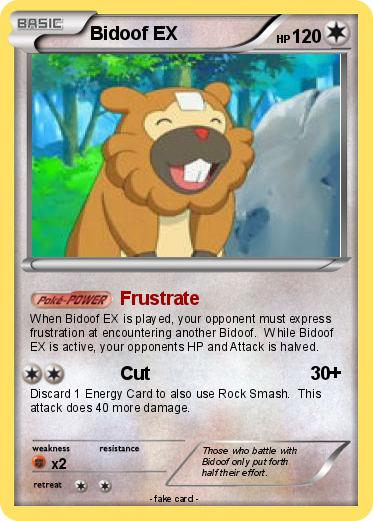 Pokemon Bidoof EX