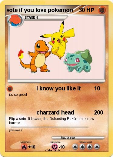 Pokemon vote if you love pokemon