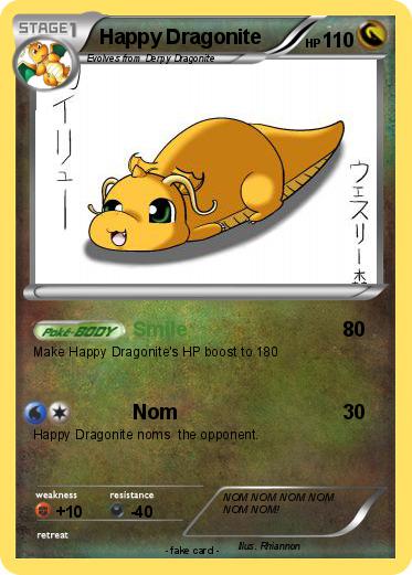 Pokemon Happy Dragonite