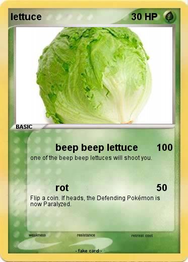 Pokemon lettuce