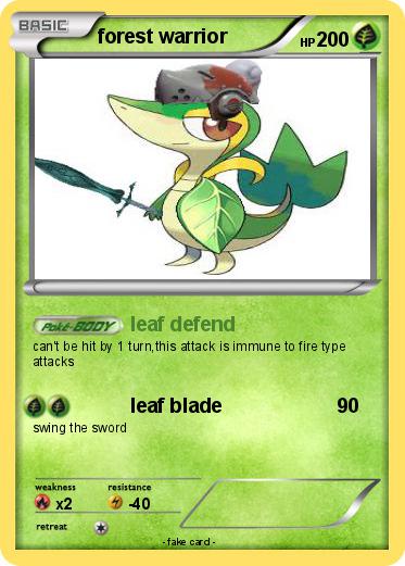 Pokemon forest warrior