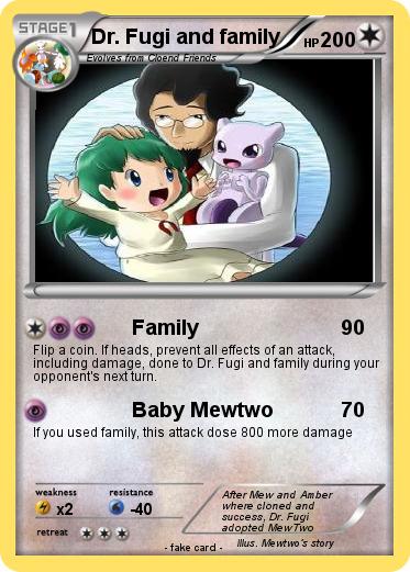Pokemon Dr. Fugi and family
