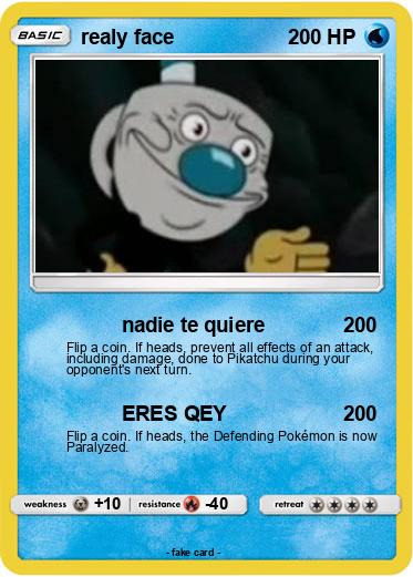 Pokemon realy face