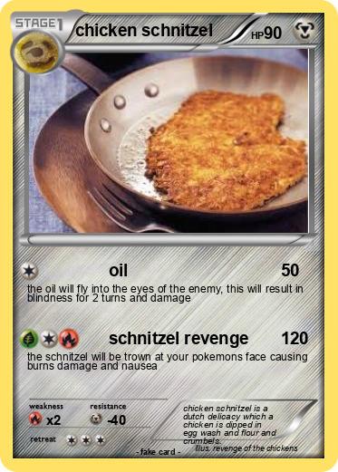 Pokemon chicken schnitzel
