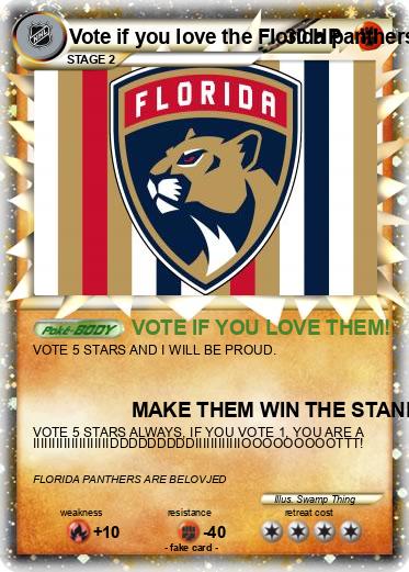 Pokemon Vote if you love the Florida panthers