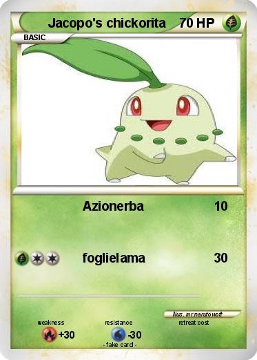 Pokemon Jacopo's chickorita