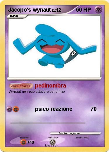 Pokemon Jacopo's wynaut