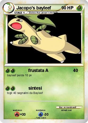 Pokemon Jacopo's bayleef