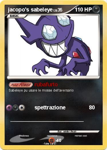 Pokemon jacopo's sabeleye