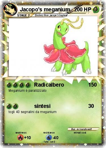 Pokemon Jacopo's meganium