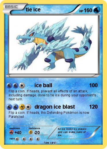 Pokemon tie ice
