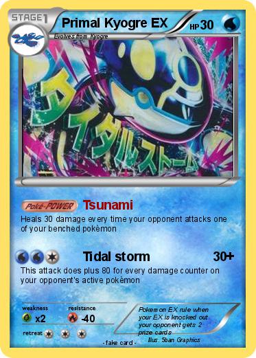 Pokemon Primal Kyogre EX