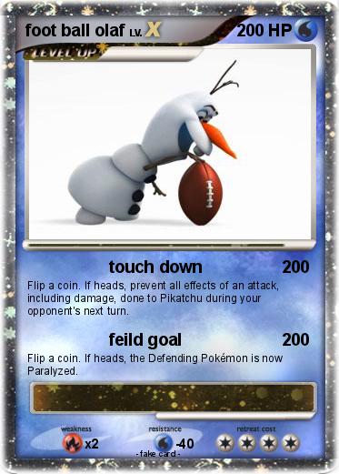 Pokemon foot ball olaf