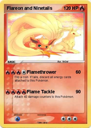 Pokemon Flareon and Ninetails