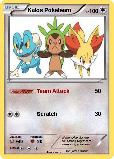 Pokemon Kalos Poketeam
