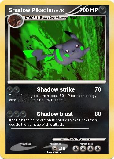 Pokemon Shadow Pikachu