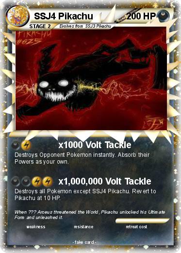 Pokemon SSJ4 Pikachu