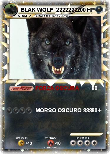 Pokemon BLAK WOLF  2222222