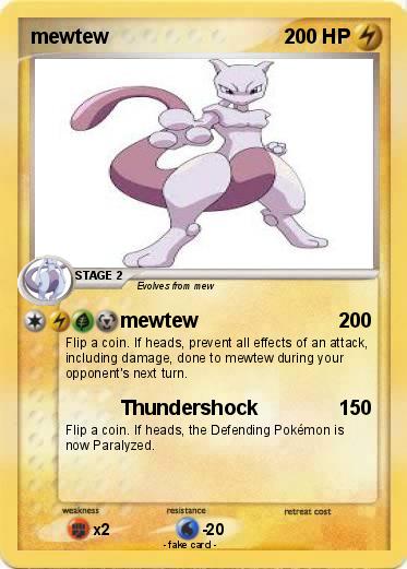 Pokemon mewtew