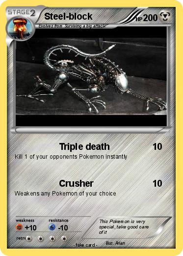 Pokemon Steel-block