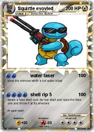 Pokemon Squirtle evovled