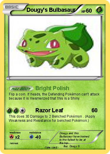 Pokemon Dougy's Bulbasaur