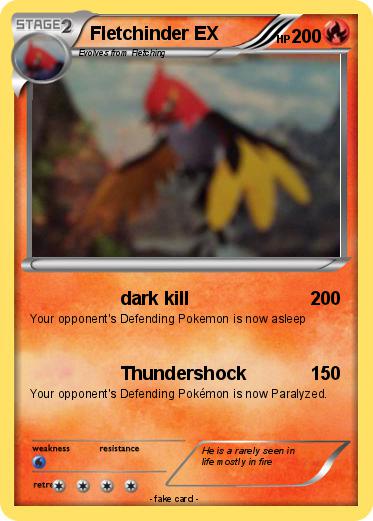 Pokemon Fletchinder EX