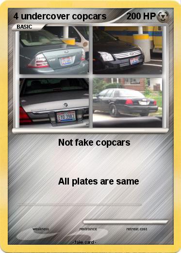 Pokemon 4 undercover copcars