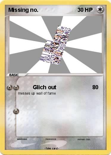 Pokemon Missing no.