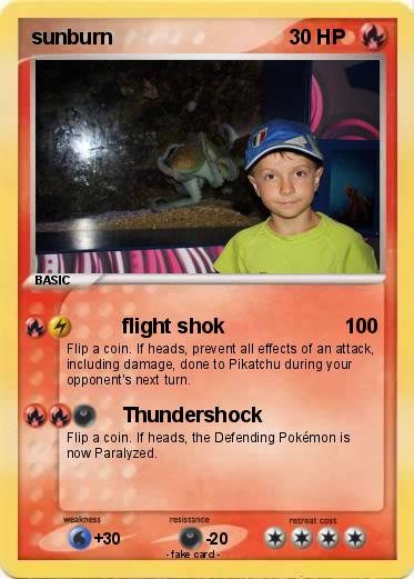 Pokemon sunburn
