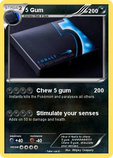 Pokemon 5 Gum