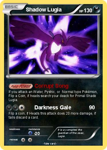 Pokemon Shadow Lugia