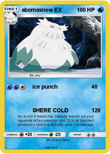 Pokemon abomasnow EX