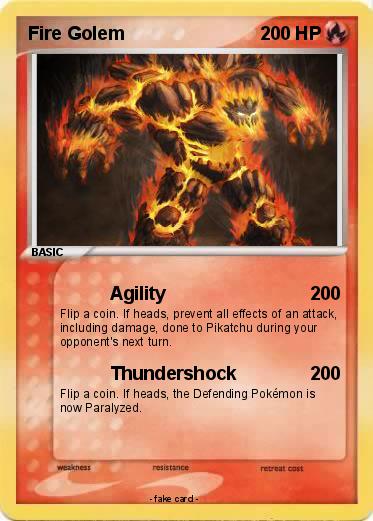 Pokemon Fire Golem