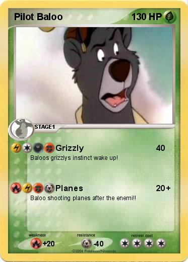 Pokemon Pilot Baloo