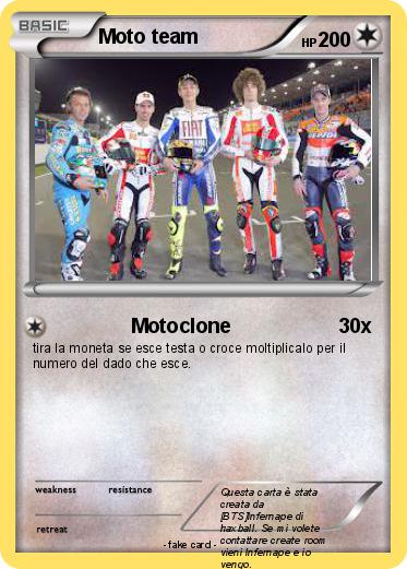 Pokemon Moto team