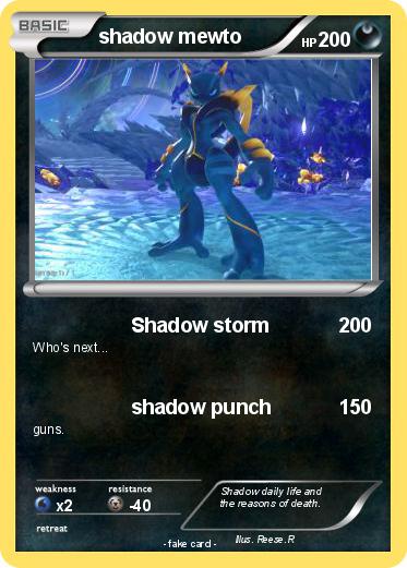 Pokemon shadow mewto